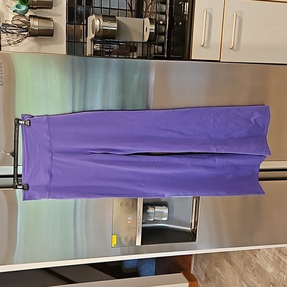 💕GIRLFRIEND COLLECTIVE💕 Compressive Flare Legging Wild Iris Purple Large L NWT - Picture 4 of 12